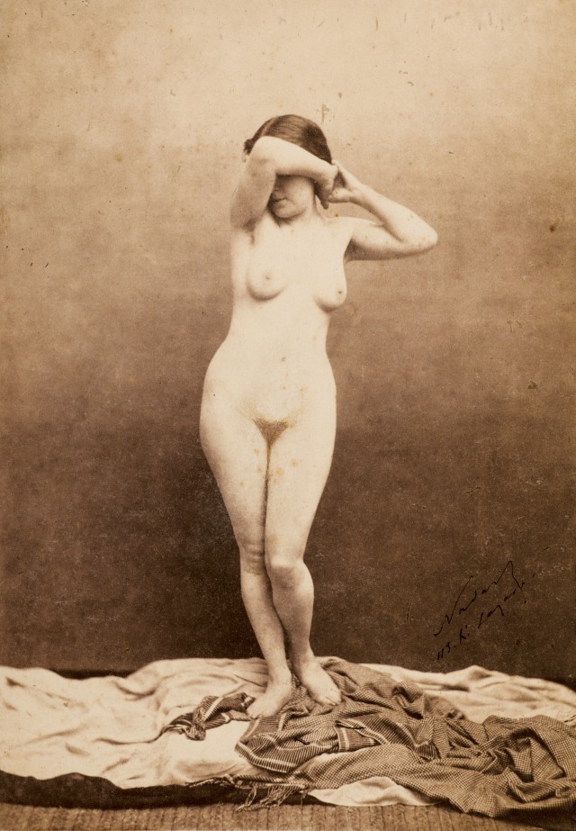 Mariette, by Félix Nadar (Gaspard Félix Tournachon, 1820-1910) , c. 1855. Salted paper print from a glass plate negative (210 x 147 mm), Wilson Centre for Photography. 